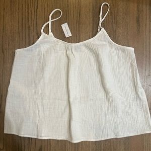 NWT Banana Republic Ivory Tank-Size Large